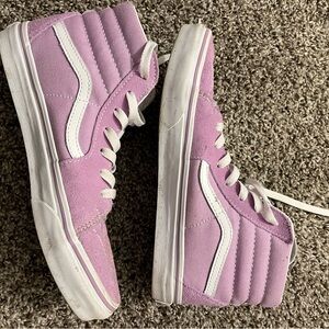 Light purple vans juniors size 6.5 women’s size 8